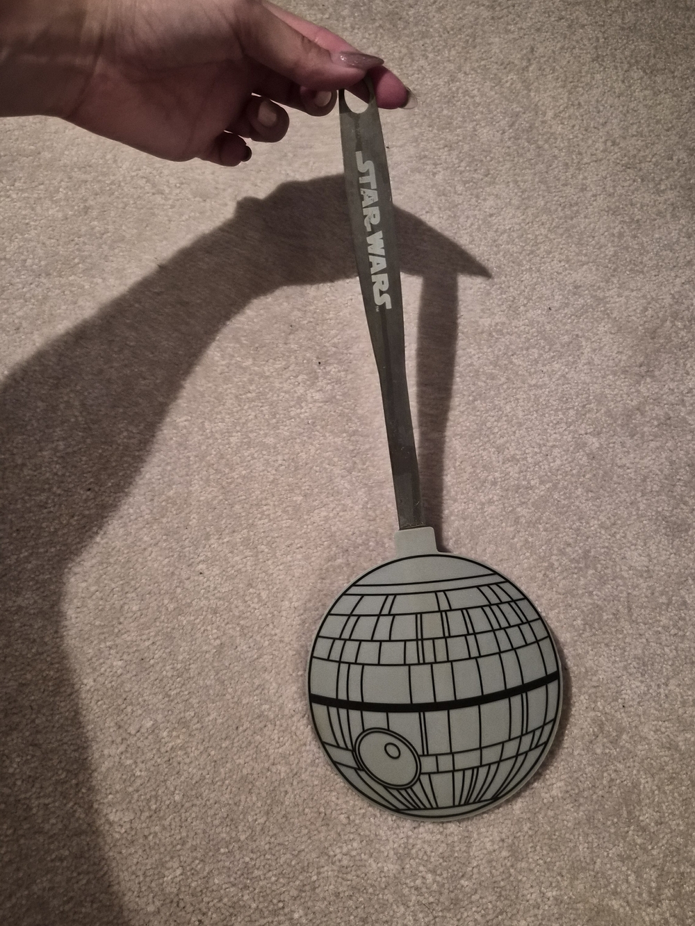Star Wars Gray Death Star Silicone Metal Spatula